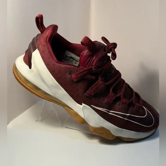 NIKE Air Max Lebron James 13 XIII - Low Team Red Gum - Men's Size 10 -831925-610 - Picture 7 of 15